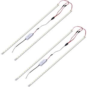 2Pack 4FT Magnetic LED Troffer Retrofit Kit, 2x4 FT LED Retrofit Kit,36W,5000K Daylight White, Super Bright 5400LM,0-10V Dimmable, T8 T10 T12 Fluorescent Replacement, UL Cert, Quick Easy Install