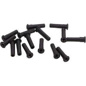 Tennis Racket Wire Tube, Single Hole Design Black Color Tennis Racket Grommets Parts for Racquet(3.6 * 15mm)