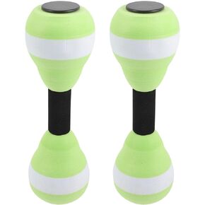 BESPORTBLE 2PCS Water Dumbbell, Aquatic Exercise Dumbbells Water Aerobic Exercise High-Density EVA-Foam Dumbbell for Pool Aerobics Resistance Swimming Training