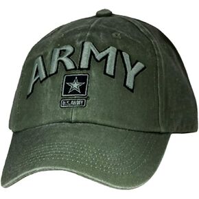 Eagle Crest U.S. Army With Logo Embroidered Cap. Green