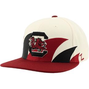 ZHATS Standard NCAA Officially Licensed Hat Flat Snapback Z11 Retro Sharktooth, Team Color, One Size