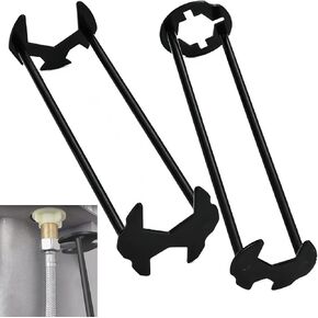 Multifunctional Basin Wrench, Sink Wrench Faucet Tool Carbon Steel Faucet Wrench, 7 Sizes Basin Wrench Sink Faucet Wrench Tight Spaces 2Pcs
