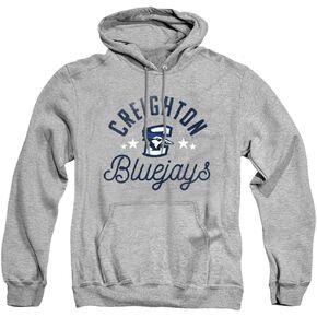Creighton University Official Blue Jays Unisex Adult Pull-Over Hoodie, Creighton University, Athletic Heather, Large
