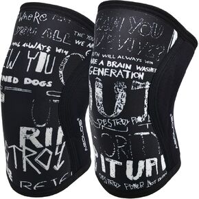 AEOLOS Knee Sleeves (1 Pair)，7mm Compression Knee Braces for Heavy-Lifting,Squats,Gym and Other Sports