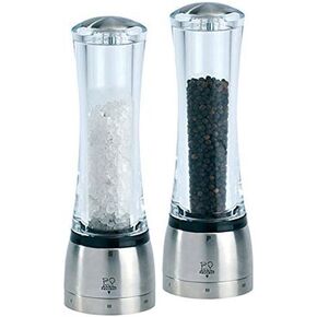 Peugeot Daman 8-inch Acrylic Salt and Pepper Mill Set with u'Select