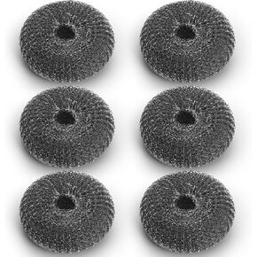 Kyraton Stainless Steel Scourers Set of 6, Big Metal Wire Wool 4 x 4in Confortable to Hold and Durable and Strong