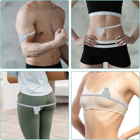 Thinp 3 PCS شريط الجسم قياس 60 بوصة/150 سم قابلة للسحب جسم قياس الشريط الخصر قياس شريط التلسكوبي الأوتوماتي in Kuwait