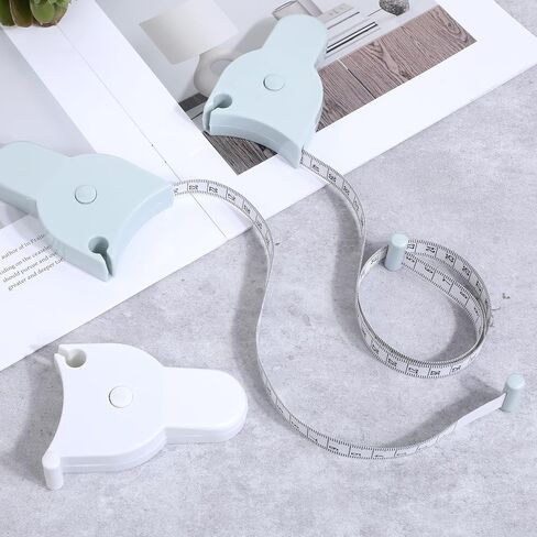 Thinp 3 PCS شريط الجسم قياس 60 بوصة/150 سم قابلة للسحب جسم قياس الشريط الخصر قياس شريط التلسكوبي الأوتوماتي in Kuwait