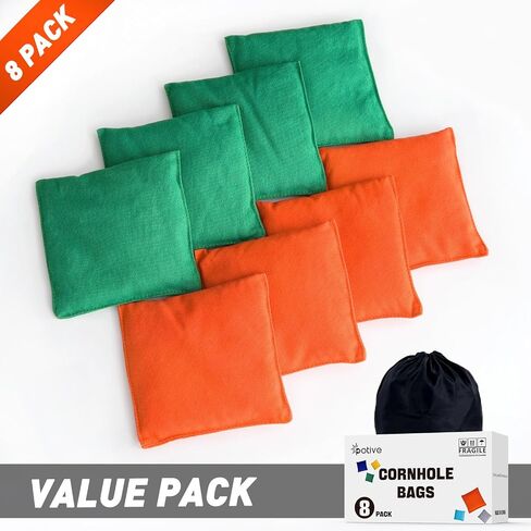 Cornhole Bags Set of 8 Regulation Corn Hole Bean Bags for Cornhole Game, Professional Weather Resistant Corn Hole Bags with Tote Bag in Saudi Arabia