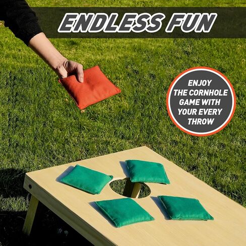 Cornhole Bags Set of 8 Regulation Corn Hole Bean Bags for Cornhole Game, Professional Weather Resistant Corn Hole Bags with Tote Bag in Saudi Arabia