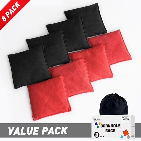 Cornhole Bags Set of 8 Regulation Corn Hole Bean Bags for Cornhole Game, Professional Weather Resistant Corn Hole Bags with Tote Bag in Saudi Arabia