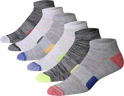 JAMES FIALLO Men's 6-Pair Value Pack Athletic Performance Cushioned Low Cut Sport Socks in Saudi Arabia