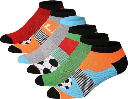 JAMES FIALLO Men's 6-Pair Value Pack Athletic Performance Cushioned Low Cut Sport Socks in Saudi Arabia