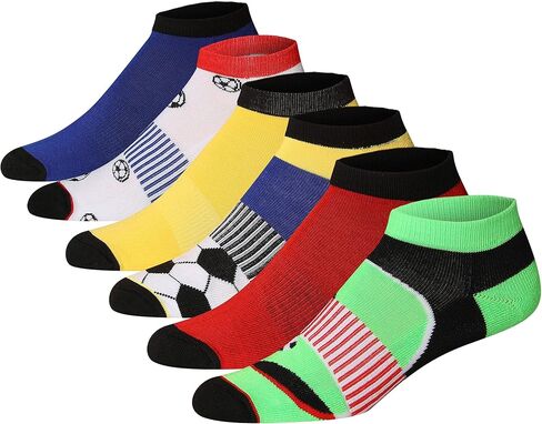 JAMES FIALLO Men's 6-Pair Value Pack Athletic Performance Cushioned Low Cut Sport Socks in Saudi Arabia