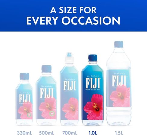 Fiji Natural Artesian Water 1 Liter / 33.8 Fl Oonce (حزمة 6) in Saudi Arabia