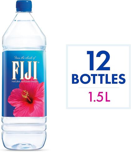 Fiji Natural Artesian Water 1.5 Liters / 50.7 FL Ounce (حزمة 12) - 100 ٪ شوارد طبيعية in Saudi Arabia