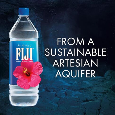 Fiji Natural Artesian Water 1.5 Liters / 50.7 FL Ounce (حزمة 12) - 100 ٪ شوارد طبيعية in Saudi Arabia