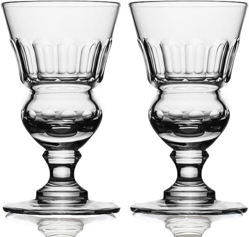 Absinthe Fountain Set - Glass Pearl Bubble Fountain Absinthe Set with 2 Spouts, Absinthe Dripper Set, Complete with 2 Reservoir Pontarlier Absinthe Glasses and Absinthe Spoons. in Saudi Arabia