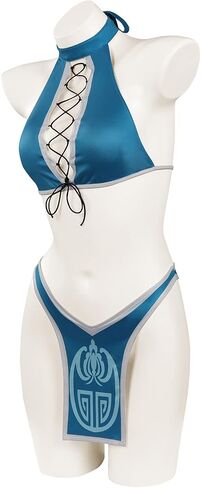 Alleyon MK Swimsuit Kitana Cosplay بدلة السباحة للسبعين من قطعتين للنساء in Saudi Arabia