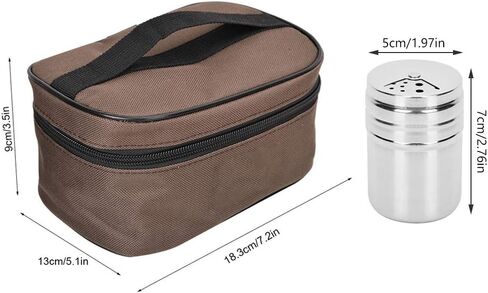 Mumusuki 6 حزمة محكم التوابل جرة مجموعة من الفولاذ المقاوم للصدأ الفلفل الملح المطبخ المطبخ in Kuwait