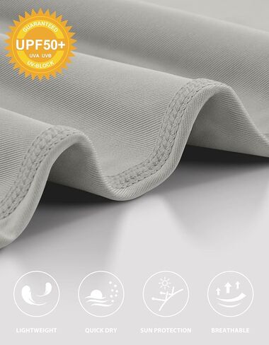 قمصان Uumiaer Mens طويلة الأكمام UPF 50+ قمصان حماية من أشعة الغرب in Kuwait