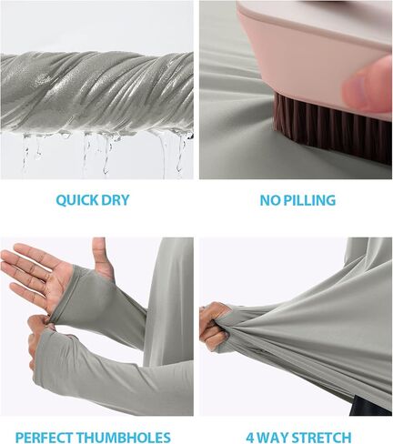 قمصان Uumiaer Mens طويلة الأكمام UPF 50+ قمصان حماية من أشعة الغرب in Kuwait