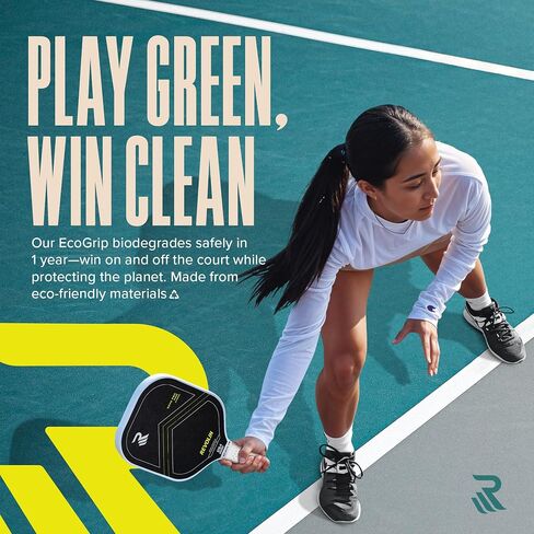 | Ecogrips Pickleball Paddle Overgrips | الرطوبة المقاومة للمخللة مضرب الشريط قبضة GRIP | شريط قبضة المخلل | Hi-Tac | قبضة عدم الانزلاق | امتصاص العرق العالي | أبيض in Saudi Arabia