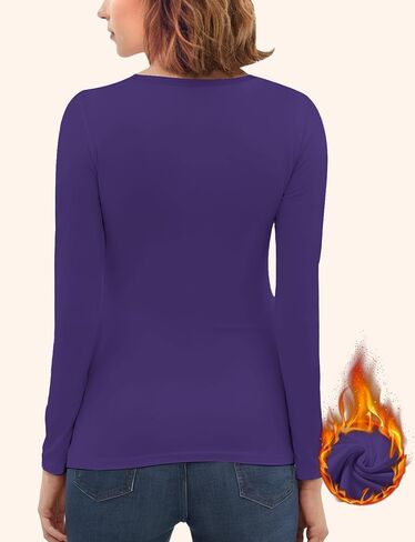 ملابس داخلية نسائية حرارية بأكمام طويلة وخفيفة الوزن وضغط أساسي، ملابس نسائية، ملابس شتوية مريحة للغاية، بيضاء in Kuwait