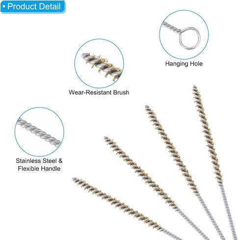 PATIKIL 12 "فرشاة أنبوب الأسلاك ، 4 مساءً 0.2" قطره النحاس النحاس أنبوب فرشاة تنظيف الأنبوب لأجزاء السيارات ، زجاجات ، أنابيب ، نغمة نحاسية in Saudi Arabia