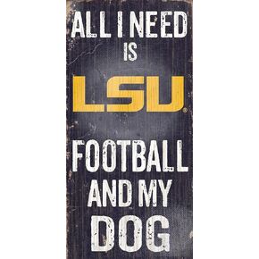 Fan Creations C0640 LSU Football and My Dog Sign