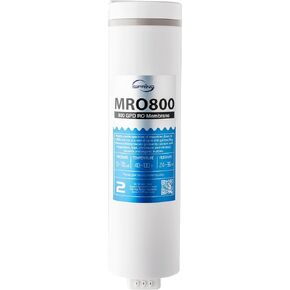 iSpring RO Membrane Reverse Osmosis Replacement, High Flow up to 800 GPD, 2.5:1 Pure to Waste water ratio