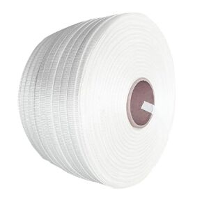 3609 ft Braided Woven Cord Strapping Roll, 1/2"Wide, 2300 lb Break Strength, Thicker Flat Rope, Winter Weatherization, Heavy Duty for Boat Shrink-Wrap