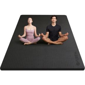 Large Yoga Mat 78"x51" 15mm Extra Thick, TPE Yoga Mat Non-Slip Exercise Mat for Yoga Pilates, Home Gym Workouts Mat