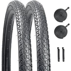26x2.125 Inch Bicycle Tires，YILUXING Folding Replacement Tires for Beach Cruiser Bike 2 Pack Bike Tires & Tubes