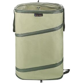 YUDI & GARDEN 46 Gallon Square-Collapsible Trash Can,Collapsible Garden Bag,Pop Up Trash Can for Camping,Portable Outdoor Garbage Can,Reusable Yard Waste Bags for Patio,Leaf,Lawn,Camp