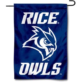 College Flags & Banners Co. Rice Owls New Owl Logo Garden Flag