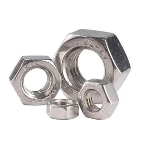 Hex Nuts, M3.5x0.6mm Metric Coarse Thread Hexagon Nut, Stainless Steel 304, Pack of 50