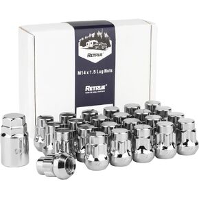 24pcs 14x1.5 OEM One-Piece Large Lug Nuts 14x1.5 Aftermarket Wheel Lug Nuts Replacement for Ford Expedition/F-150 2015-2022 Lincoln 2016-2021 Plus 1 Screw Socket Kit