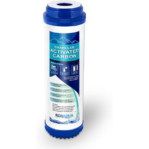 خرطوشة مرشح مياه الكربون المنشط Ronaqua الحبيبية مع WFPFC9001 ، AP117 ، GAC-10 ، FXUTC ، GAC1 (4 حزمة)