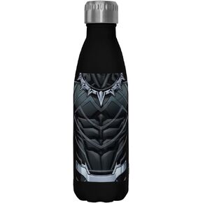 Fifth Sun Marvel Black Panther Costume Stainless Steel Water Bottle