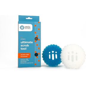 Used By Humans™ Ultimate Scrub Tool Set - Scratch-Free Scrubbing Sponge - Odor Resistant - Flexible - Ergonomic - 2 Count