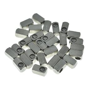 KAISH 30pcs Stainless Steel Tremolo Bridge String Lock Insert Block Bridge Saddle Clamp Blocks Fits FR