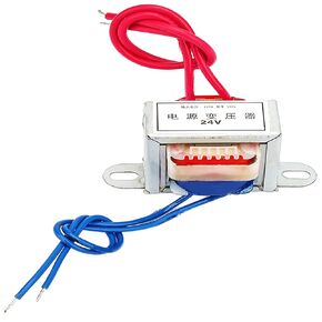 AC to AC Power Transformer, 220V 50Hz Input AC 24V Output 2W Rated EI Single Phase Transformer for Lighting Power Supplies, Audio Equipment (24V)