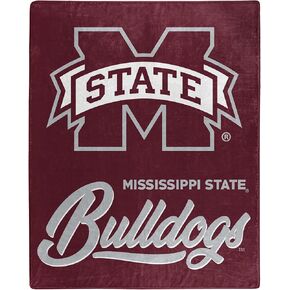 Northwest NCAA Mississippi State Bulldogs Unisex-Adult Raschel Throw Blanket, 50" x 60", Signature