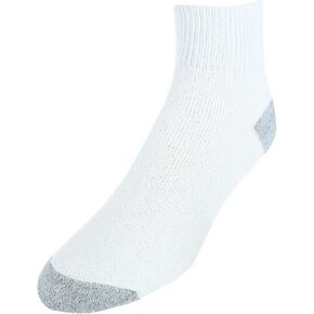 CTM® Men's Cotton Blend Ankle Socks (4 Pair Pack)