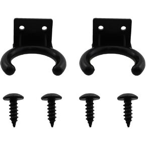 2PCS C-Shape Microphone Wall Mount Inside Diameter 35mm Microphone Suspension Wall Mount Microphone Holder Tool for KTV Tool Conference Room Stage Performance Black