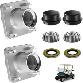 EZGO TXT Golf Cart Front Wheel Hub Assembly for EZGO TXT 2001.5-2013 Golf Cart, Included Hub Bearing/Oil Seal/Dust Cover,Replace OEM#70895G01