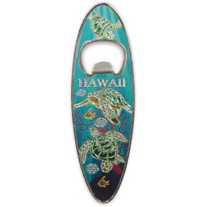 Magnetic Bottle Opener: Green Honu