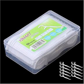Flossers,Dental Floss,Floss Picks,Dental Floss Picks,YIMART 100pcs Dental Floss Flosser Picks Toothpicks Teeth Stick Tooth Cleaning Interdental Brush Dental Floss Pick Oral Hygiene Care (100 Count)