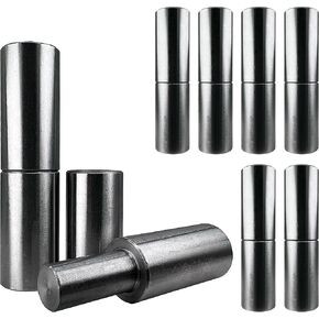 8 PCS - 2" Weldable Barrel Hinges – 2 Inch x 5/8 Inch – Heavy Duty Steel – Weld On Bullet Door Hinges – Detachable Hinges – 11/32" Pin Bearing - Metal Swing Doors, Gates, Glass Door Hinge